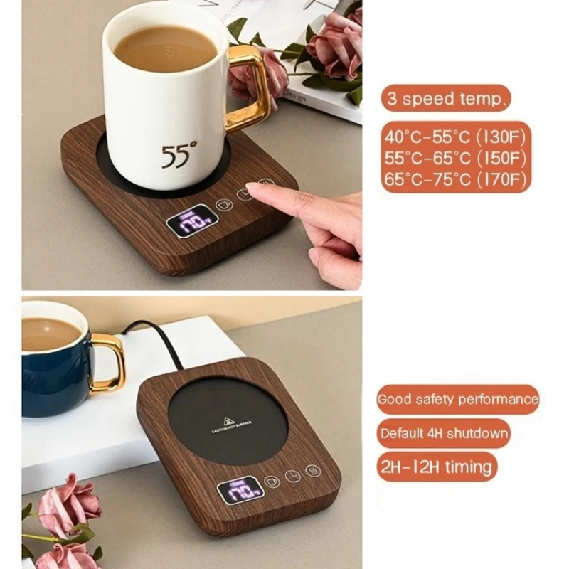 Kaffeetasse Heizung Becher wärmer 3 Temperature in stellungen elektrische Milch tee Wasser thermostat ische Heizung Untersetzer Timing für Home Office