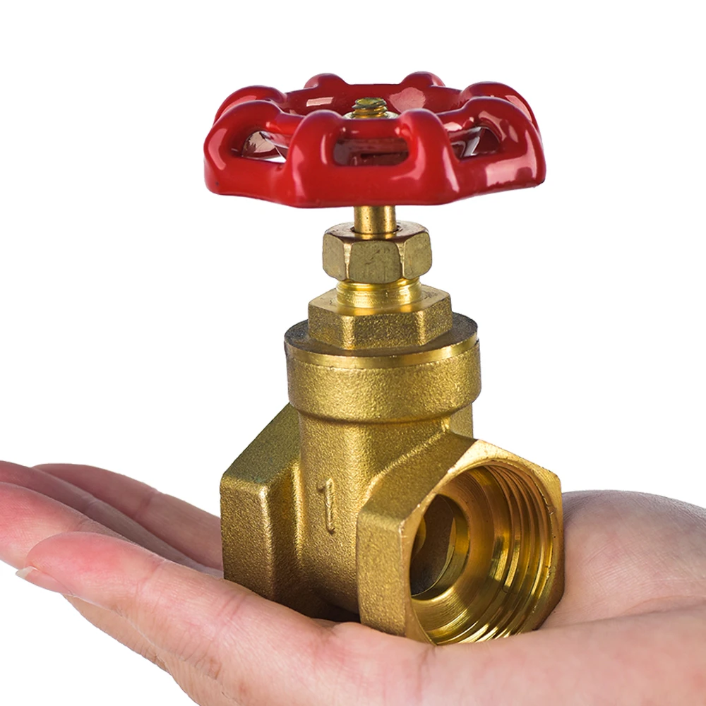 

1/2" 3/4" 1"Copper Gate Valves DN15 DN20 DN25 Water Valve Switch Valve Internal Thread Irrigation Valve Adapter