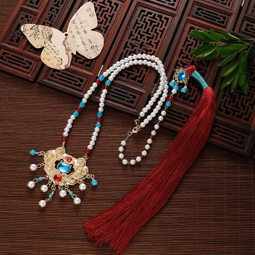 Tang Ming Song Dynasty Hanfu Ruyi Pendant Chinese Style Ethnic Style Chinese Necklace Horse-face Skirt Accessories