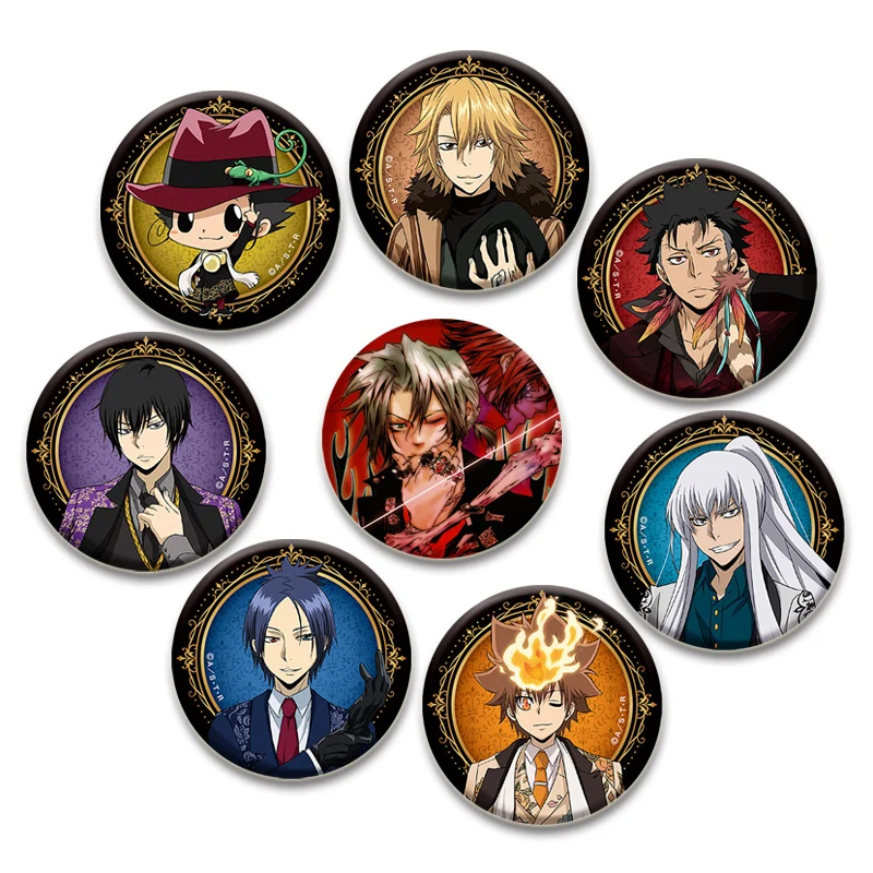 Katei Kyoshi Hitman Reborn! Pin, Sawada Reborn Bianchi Badge, Handmade Brooche, Breastpin for Backpack Clothes Accessories Gift