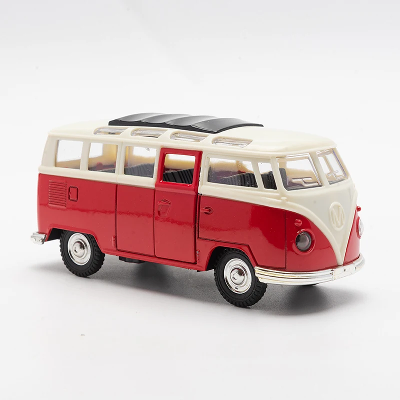 1:32 Legierung Diecast Vintage Mini Bus Van Auto Modell Klassische Zurückziehen Auto Miniatur Fahrzeug Replik Für Sammlung Geschenk für Kinder – Detail 7