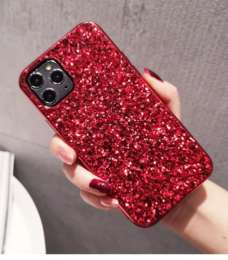 

Glowing sequin phone case for iPhone 13 Pro Max case Electroplated iPhone 14 11 12 13 X XR XS Max 7 8 Plus cover Flash