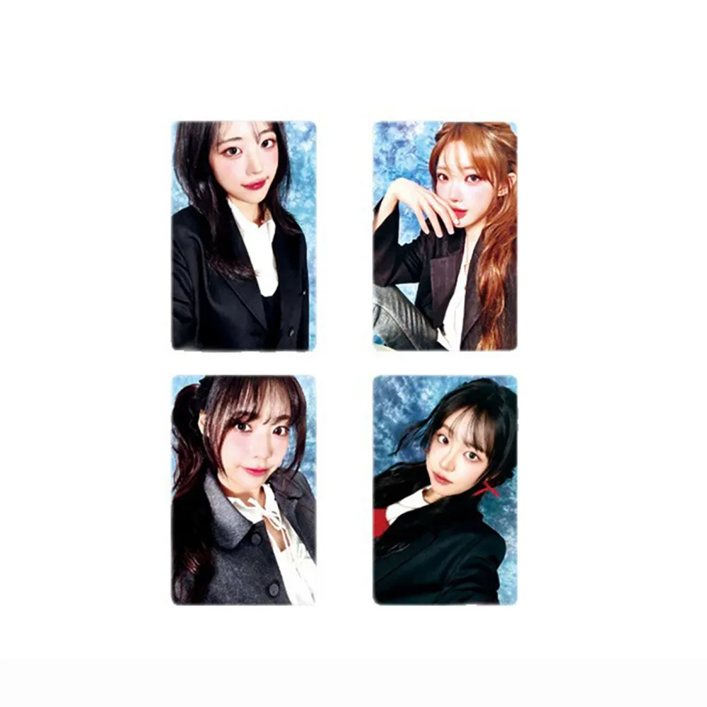 4Pcs KPOP QWER 2nd Anniversary Photocards Born 2 Rock POP-UP Two-Sided Postcard CHODAN Magenta Hina SIYEON Lomo Cards Fans Gift