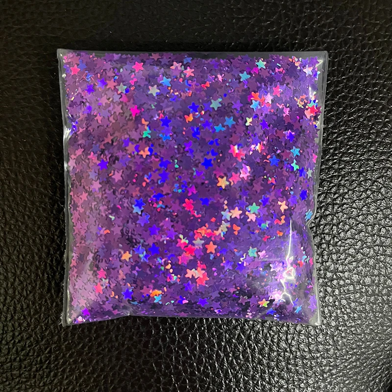 

500g 3MM Star Nails Holographic Art Decoration Sparkly Gold Silver Laser Sequins Paillette Nail Accessories Supplies