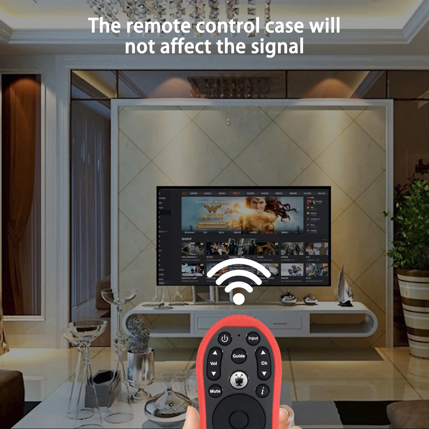Schutzhülle, passend für TiVo Stream 4K, stoßfest, Anti-Verlust-Silikon, TV-Fernbedienung, Gehäusehalter, wasserdichte Schale – Detail 7