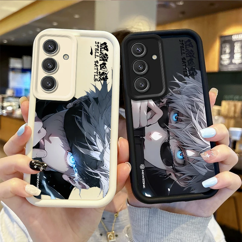 

Jujutsu Kaisen Satoru Gojo Anime Phone Soft Case for Samsung Galaxy S24 S23 S22 S21 Ultra Plus S23 S21 S20 Shockproof Back Cover