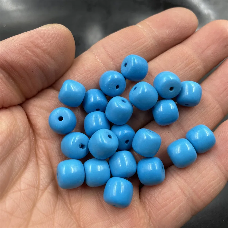 Cheap Jade DIYOrnament Accessories Optimized Blue Turquoise Old-Styled Bead Scattered Beads Apple Beads Abacus Beads Bulk Batch