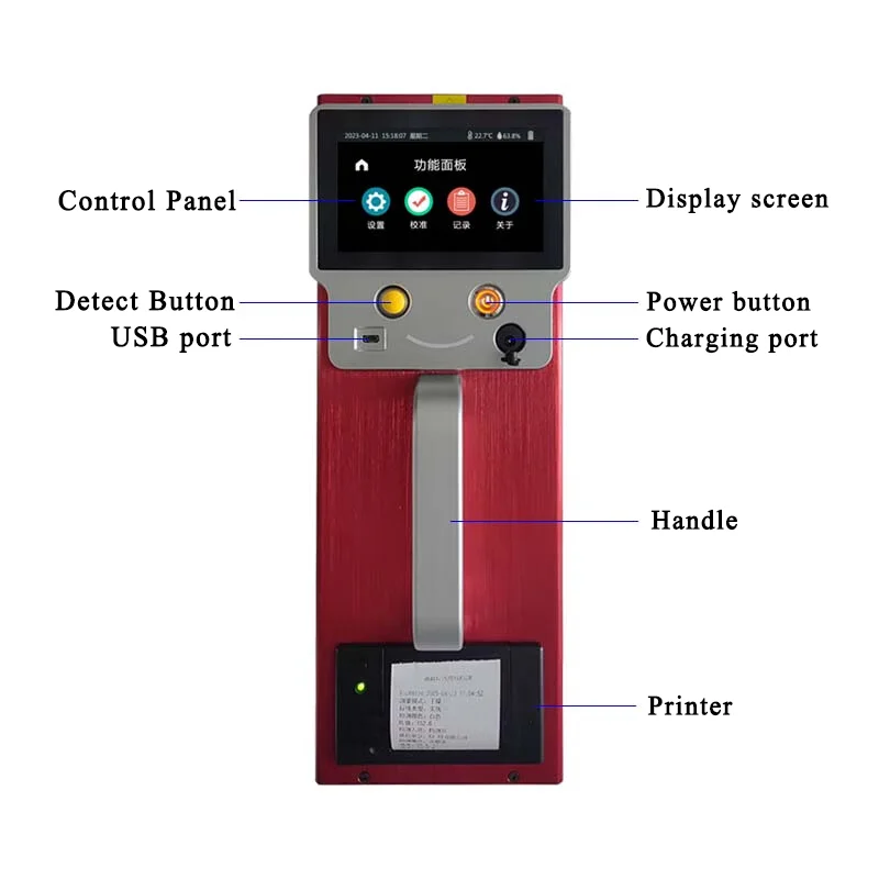 STT-301G Pavement Marking Retroreflectometer 0-4000 Mcd/m 1.05 Viewing Angle 1 Year Warranty IP55 Protection Customizable
