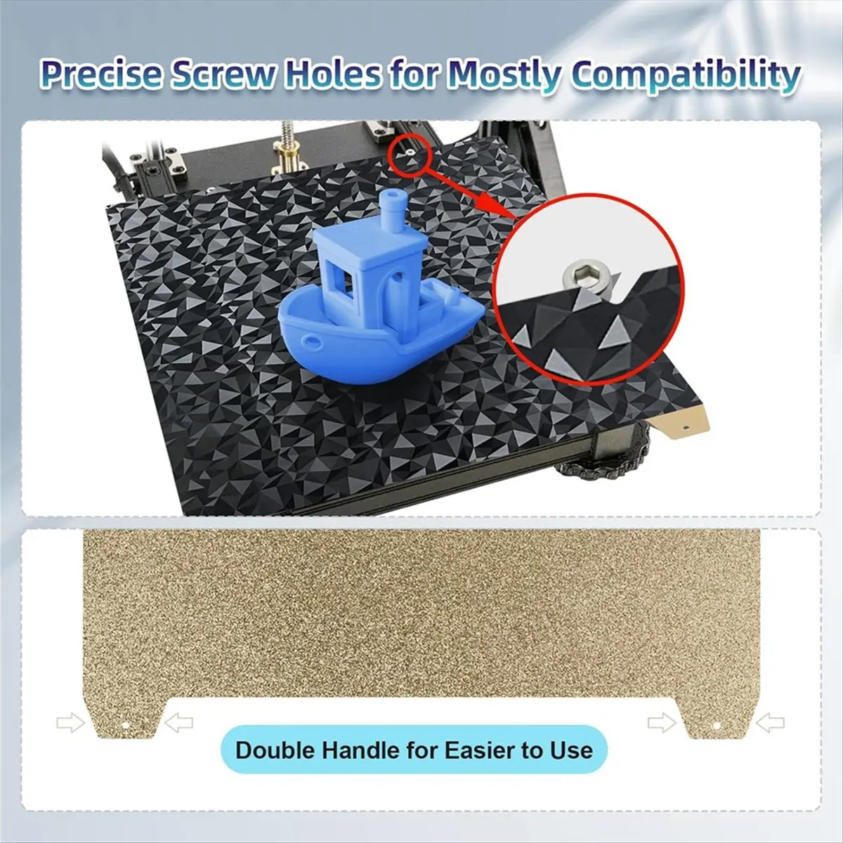 【2026 TOP Global】Smooth PEO Textured+PEI Build Plate 235x235mm,PEO PEI Spring Steel Print Bed with Magnetic Build Plate for K1/