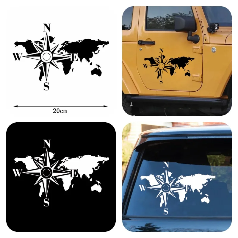 

Боковая наклейка на кузов автомобиля, графическая карта мира, компас, издание, декоративная наклейка для фургона, внедорожника, кемпера, дома на колесах, грузовая авто, сделай сам, виниловая крышка