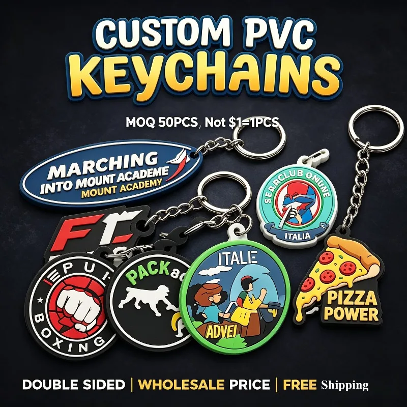 Porte-clés 3D personnalisés en PVC |   Porte-clés en caoutchouc personnalisé |   Conception à double ou simple face |   Commandes en gros de porte-clés