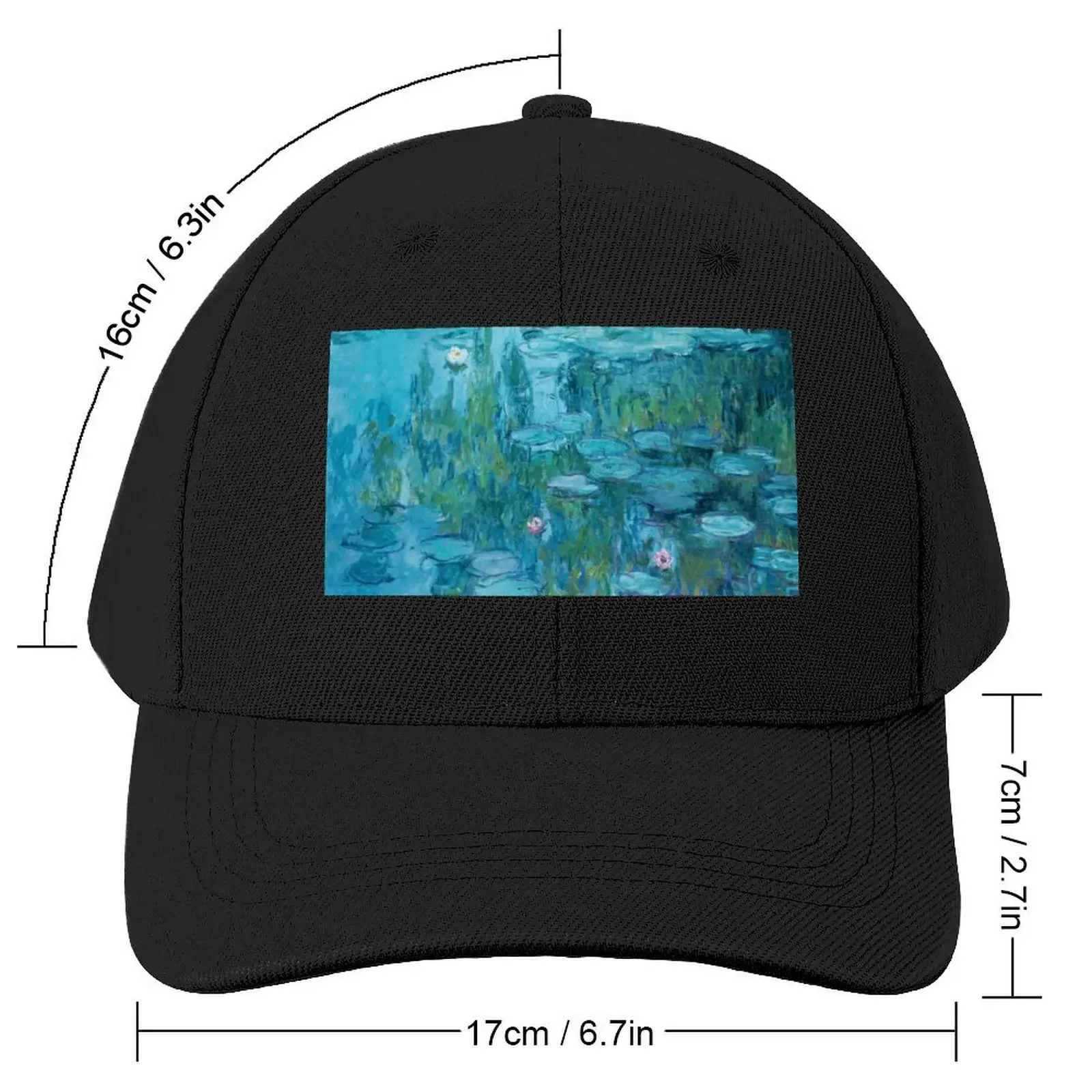 Water Lilies - Claude Monet Baseball Cap Christmas Hat Golf Hat Beach Outing Sun Cap Women Beach Fashion Men's