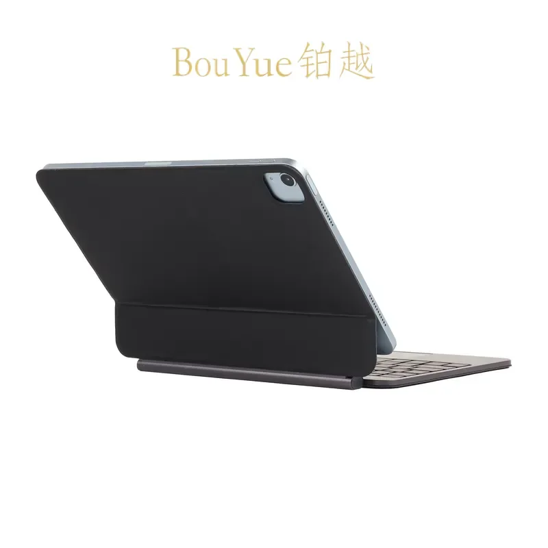 Slim Wireless Split Keyboard with Touchpad for iPad 10.2 10.5 10.9 11 12.9 Alloy Case 7 Color Backlit USB C Rechargeable