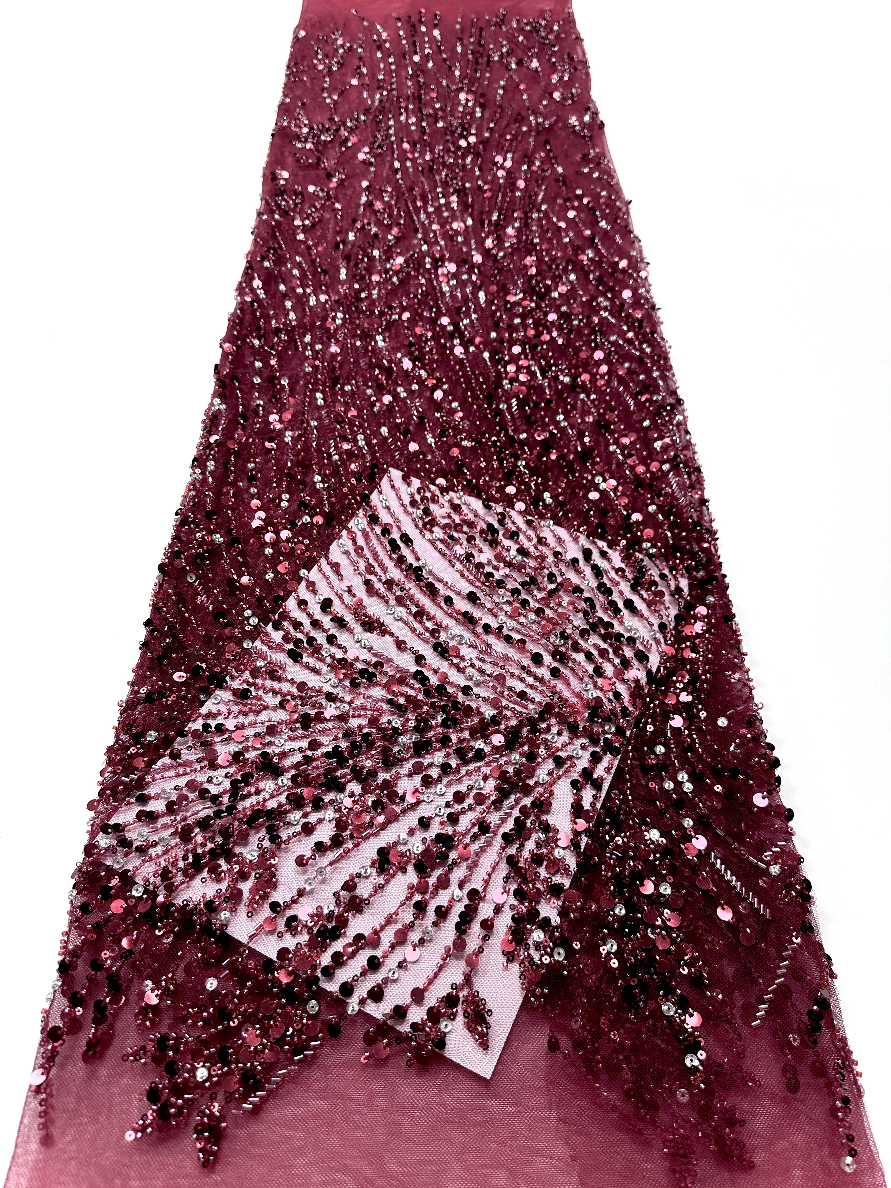 

Luxury French 3D Sequins Lace Fabric 2026 High Quality Nigerian African Beaded Embroidery Lace Fabric Party Dress