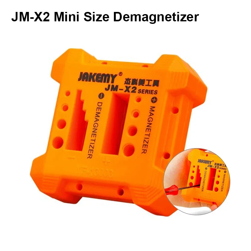 JM-X2 Magnetizer Demagnetizer Tool Multi Holes Screwdriver Magnetic Degaussing for Screwdriver Tips Repair Magnetic Pick Up Tool