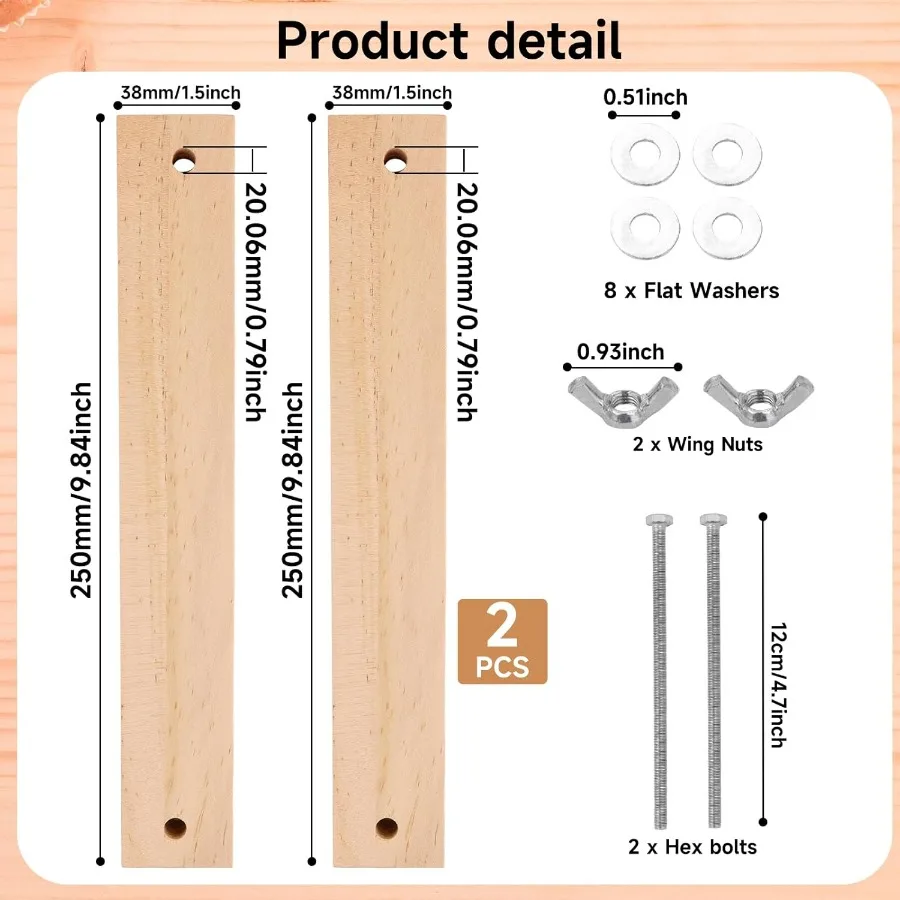 ماكينة تجليد الكتب الخشبية 9.8x1.5ih أداة تجليد الكتب الكبيرة Ih ماكينة ضغط الورق المسطحة ماكينة الحشو للمنزل والمكتب والمدرسة DIY #2