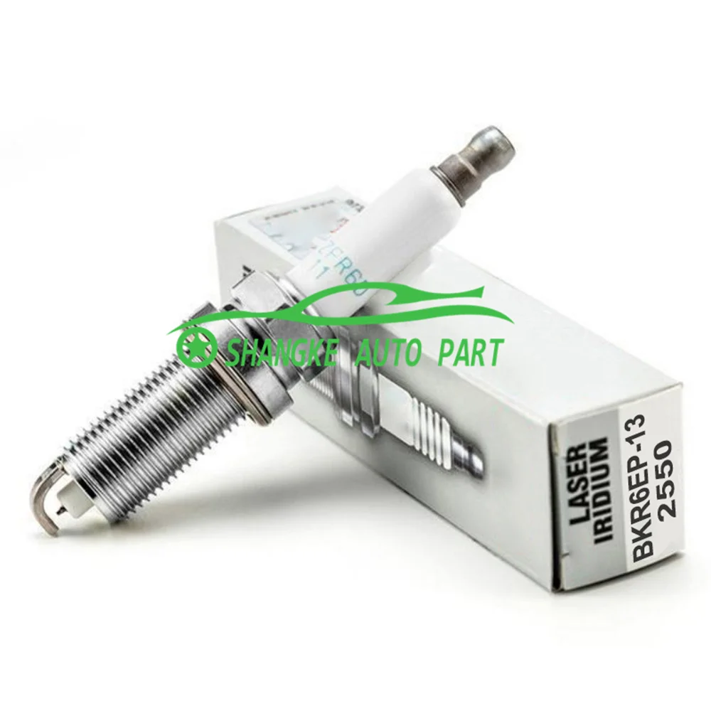 Original Laser Double Platinum Spark Plugs OEM 2550 BKR6EP-13 BKR6EP13 FOR FFord Fiesta 2009-2013 MMadza-2 Demio 2008-2016 1.5L