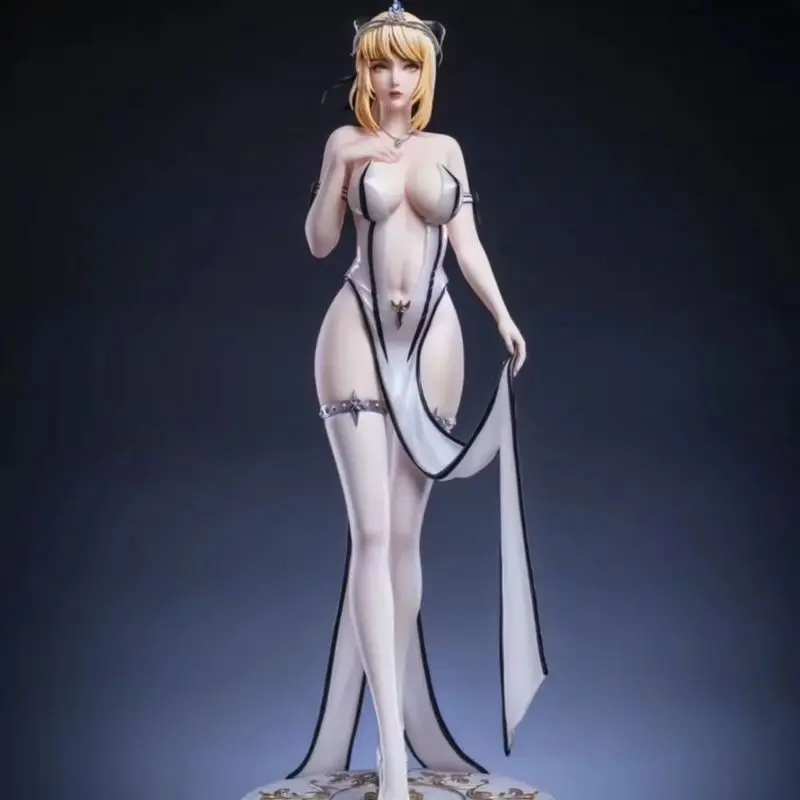 55cm destino grande ordem altria pendragon vestido completo anime menina figura modelo estátua menino coleção decoração de mesa ornamento brinquedos