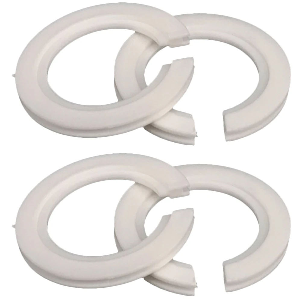 

4 шт. переходное кольцо абажура от E27 до E14, совместимое с европейскими абажурами 45x29xH4 мм, белый пластик, прочный светодиодный светильник, цоколь, часть гнезда