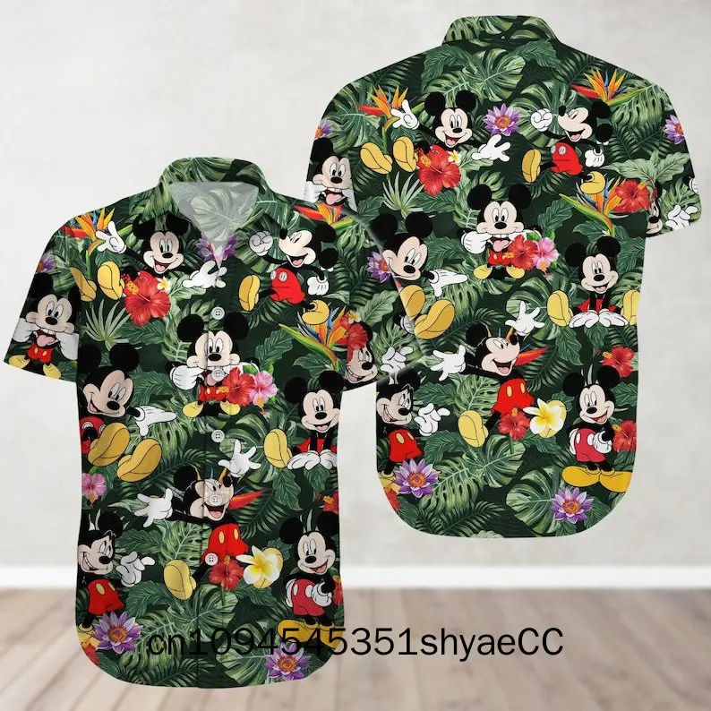 Mickey Mouse Hawaii Shirt, Disney Trip Button Shirt, Disneyland Hawaiian Shirt, Magic Kingdom Shirt, Cartoon Movie Tee, Gift For