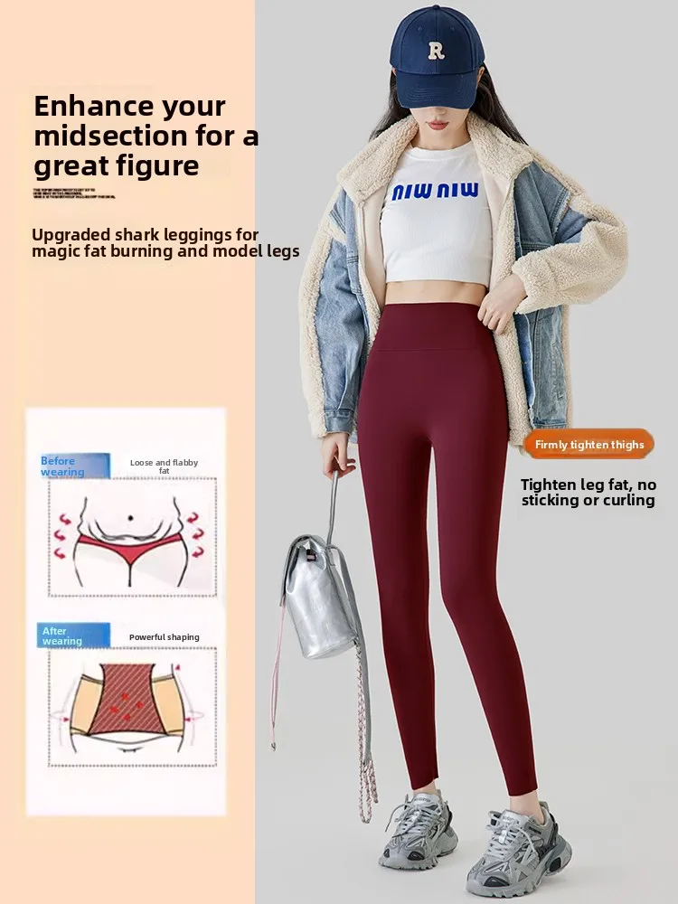 

Женские утепленные флисовые брюки для йоги Egmg с высокой талией, длинные, теплые, базовый слой, зимняя верхняя одежда