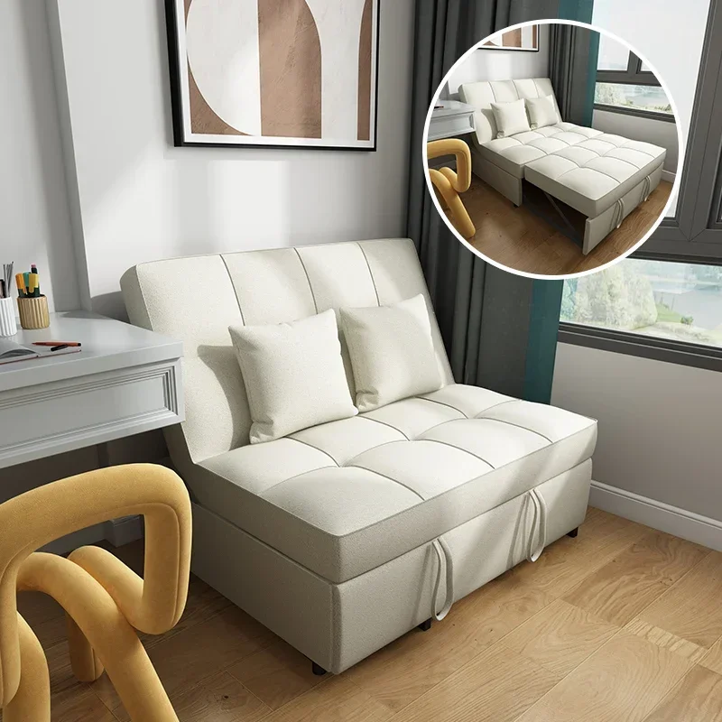 

Faux Leather Folding Sofa Style Living Room Study Bedroom Armless Sofa Bed