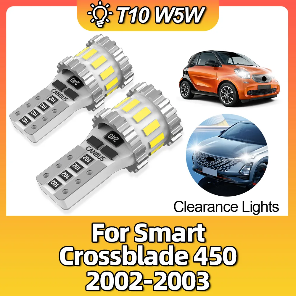 T10 CANBUS Error Free 921 168 194 Led Bulb Side Signal Car Lamps Indicator Clearance Lights For Smart Crossblade 450 2002 2003