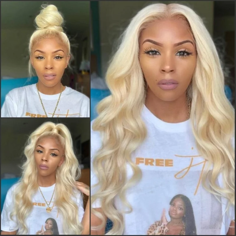 Fashionable , light golden color, long wavy curly hair wig