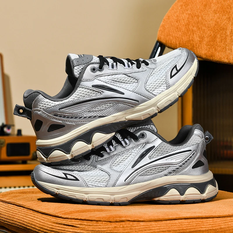 

Men's Running Shoes Mesh Jogging Race Sneakers Luxury shoes Outdoor Couple Trainer Non-Slip Breathable Off-road Shoes Cushioning