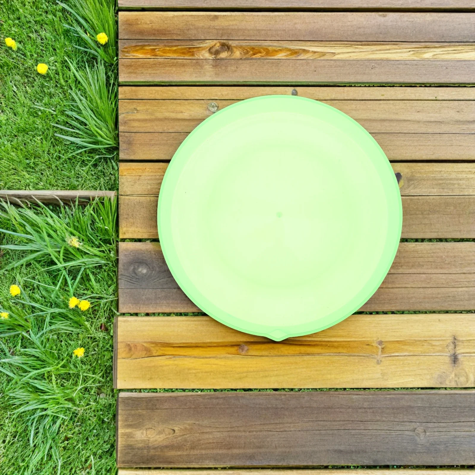 Vassoio per bolle da 3 pezzi Piatto di plastica rotondo durevole Attività all'aperto Divertimento estivo Bomboniere per bambini Conservazione di soluzioni per bolle