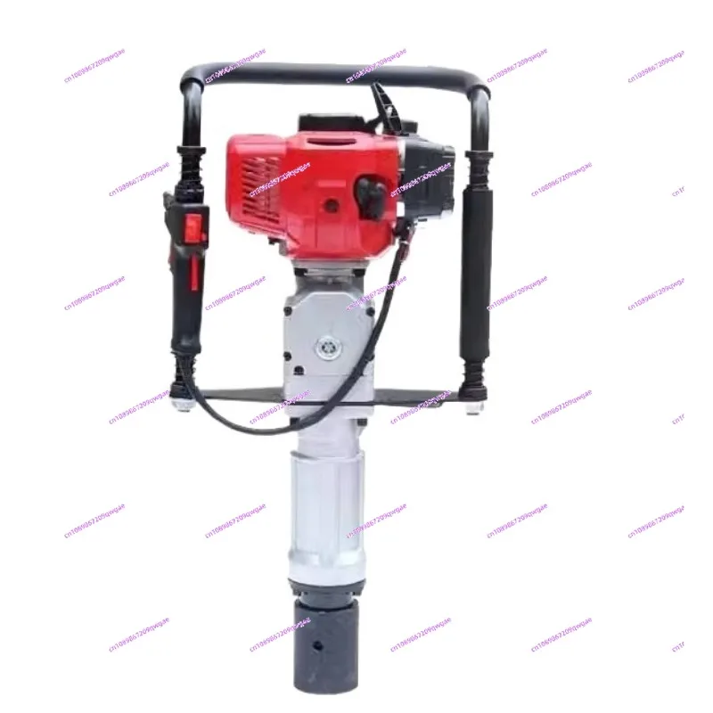 

High-power farm guardrail rescue wooden pile construction steel pipe triangular pile piling and pier driving machine