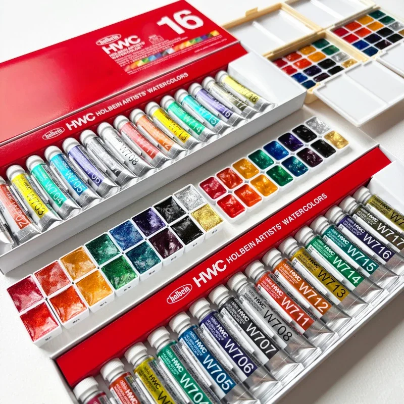 Acquerello perlescente Holbein Pearl 1/2ml, tubetto da 5ml originale, pigmento trasparente per pittura professionale