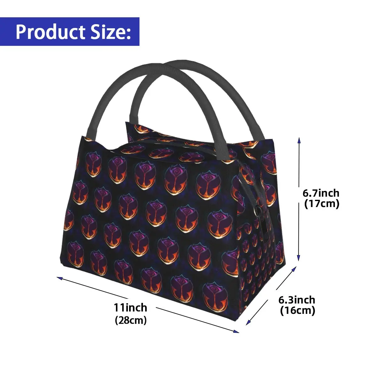 Tomorrowland Butterfly Insulated Lunch Bag for School Picnic Storage Food Boxes Leakproof Container Cooler Thermal Lunch Box