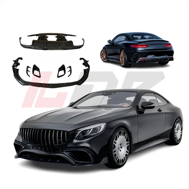

Auto Facelift Refit Body Kit S Class W223 2020-2023 Upgrade to C217 Scoupe Front+Rear Bumper Assembly