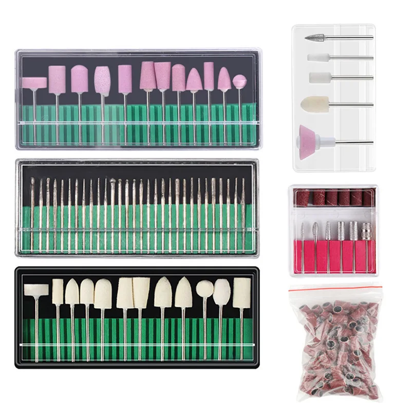 Meetnail-プロの電動ネイルドリルファイル,20000rpm,6ビット,ネイルアクセサリー