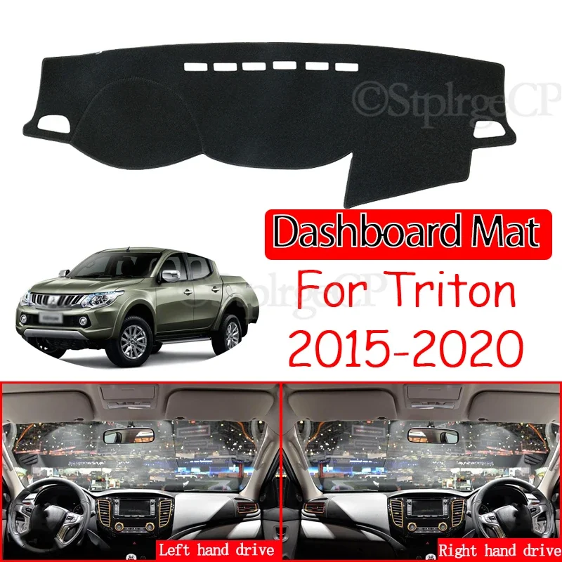 

Anti-Slip Mat Dashboard Cover Sunshade Dashmat Accessories for Mitsubishi L200 Triton Strada Strakar Barbarian Fiat Fullback RAM