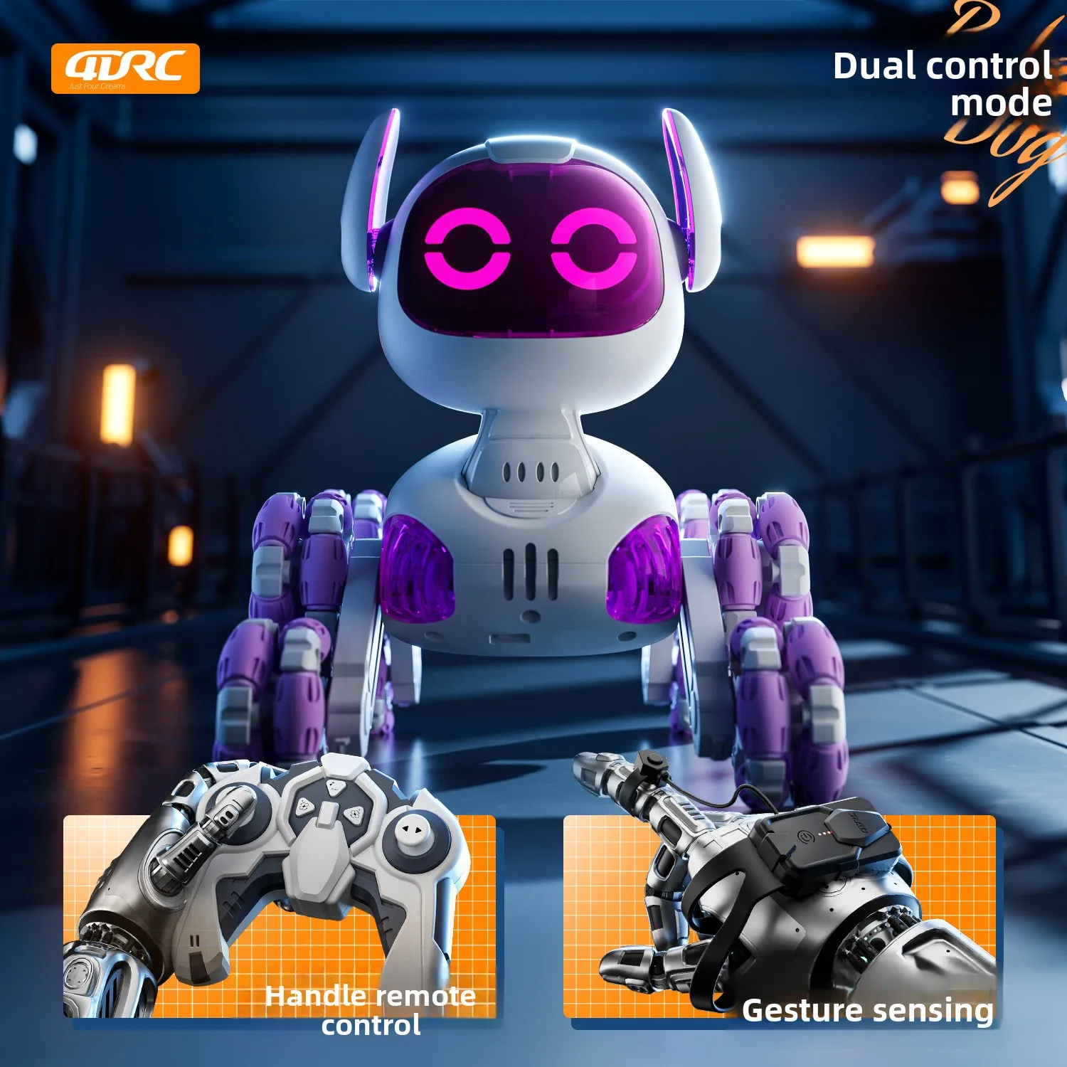 Jouet Robot Intelligent pour chien RC pour enfants, jouet électrique mécanique pour chien, cadeau pour garçon, modèle pour animal de compagnie, détection de gestes, chien robotique Intelligent