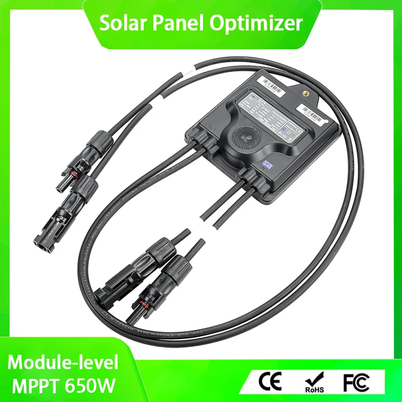 650/800/1600W PV Power Optimizer MPPT 12V-75V Input Ip68 Real-time Solar Panel Monitoring Voltage-Limiting Anti-Hotspot