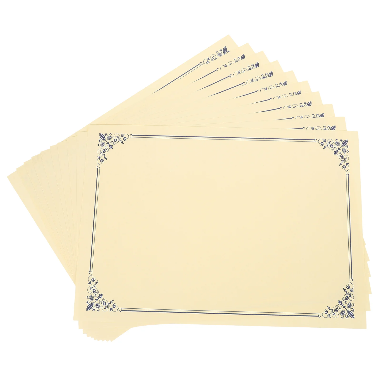 10 قطعة من الورق الفارغ لدبلوم الجائزة، ورقة داخلية قابلة للطباعة، لوازم الشهادات المدرسية، ورق طباعة الشهادة #1