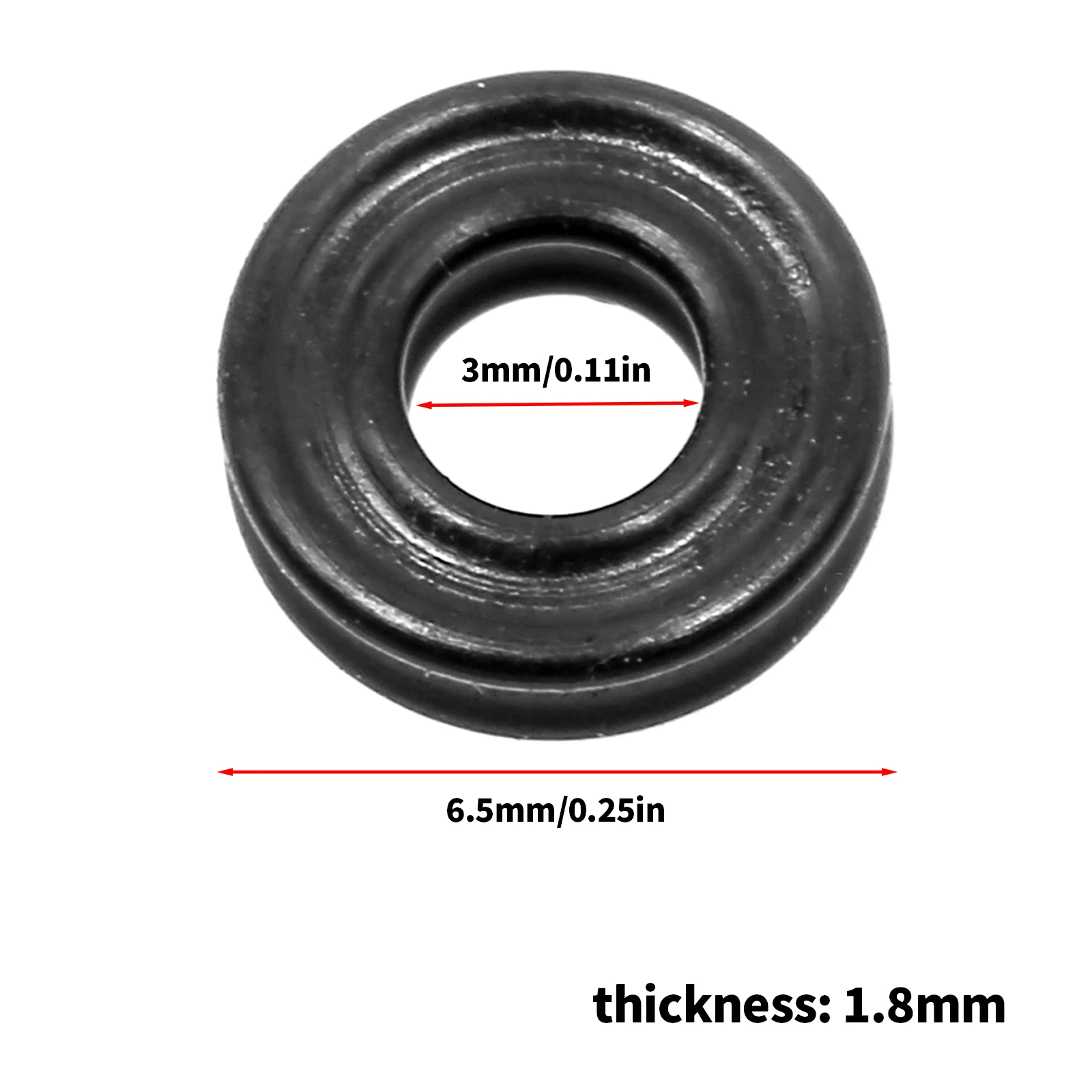 8pcs RC Car Damper X-Rings 3x6.5mm Shock Absorber X Cross Section O-Ring Replace For TAMIYA 42214 42215