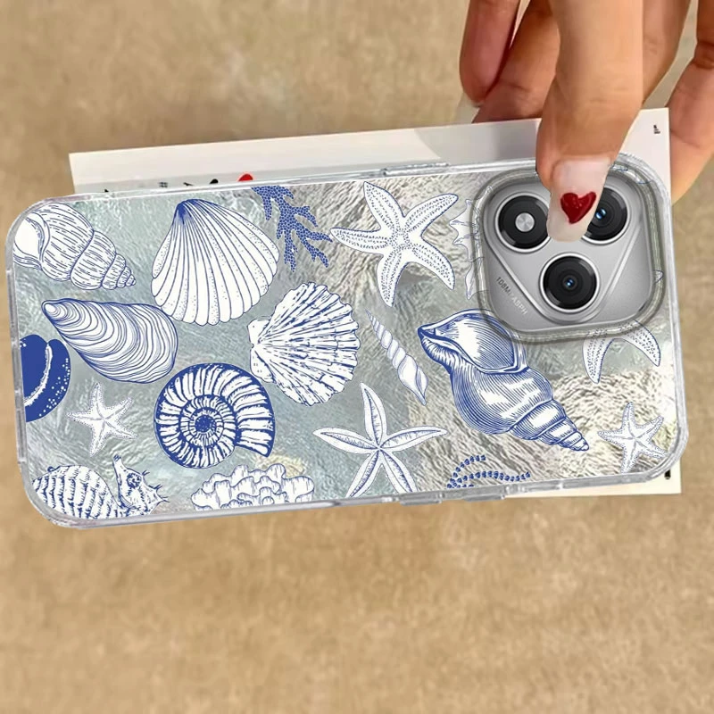 ل Honor 400 200 Pro 400 200 Lite X9b Migic6 7 5 Lite X8b X8c X9a X9c X7c X8a X7B X6 70 Lite 5G صدف نجم البحر جراب هاتف #5