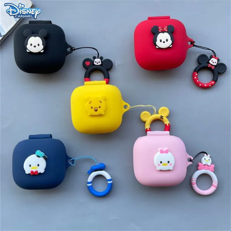 Funda de auriculares de dibujos animados de Disney para Beats Powerbeats Pro 2, caja de carga de auriculares inalámbricos de silicona, carcasa protectora con cordón
