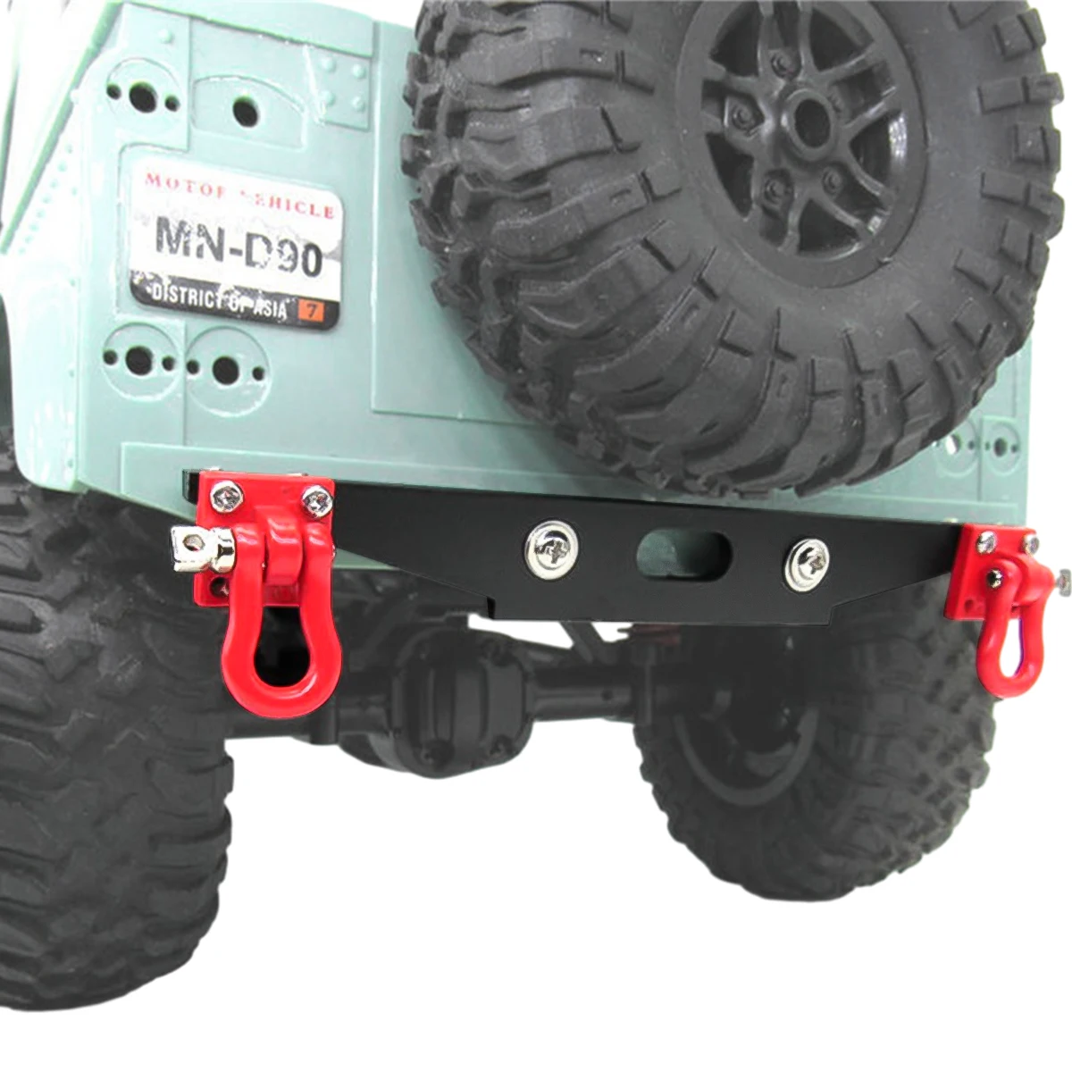 Metal Rear Bumper With Tow Hook For MN D90 D91 D99S MN90 MN99S 1/12 1/12 Remote Control Car Upgrade Parts