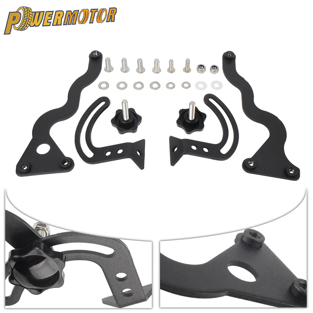 Motorcycle Windshield Support Holder Windscreen Strengthen Bracket Kits For BMW R1250GS R 1250 1200 GS LC MotorBike Parts