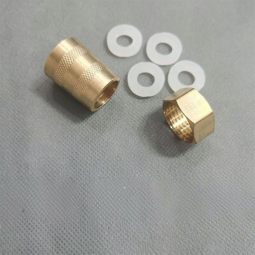 Stainless Steel Shower Hose Adapter Connector Plumbing Repair Fitting For Bathroom Faucet Fixing Nut Replacement