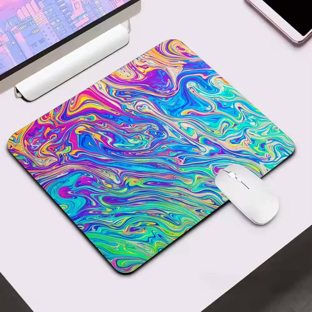 

Abstract Fluid Art Mouse Pad Liquid Locking Edge Non-Slip Rubber Gaming small Desk Mat PC Office Computer Keyboard Accessories