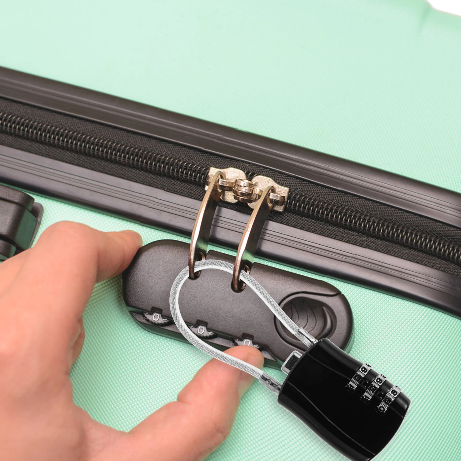 

Password Cabinet Lock Gym Locker for Combination Backpack Zipper Door Luggage Cabint Security Small Briefcase