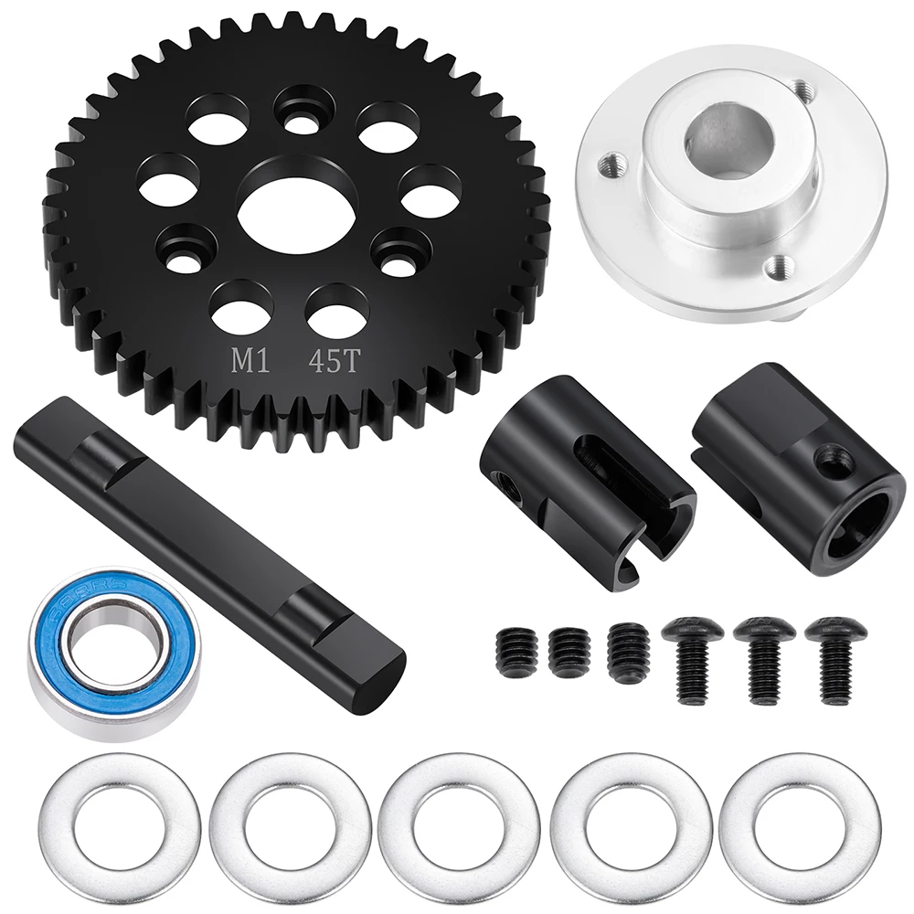 TRINOOD Steel Spur Gear Center Solid Axle Diff Gears Set M1 42-48T for A-RRMA 1/7 FELONY 6S BLX Upgrade Parts