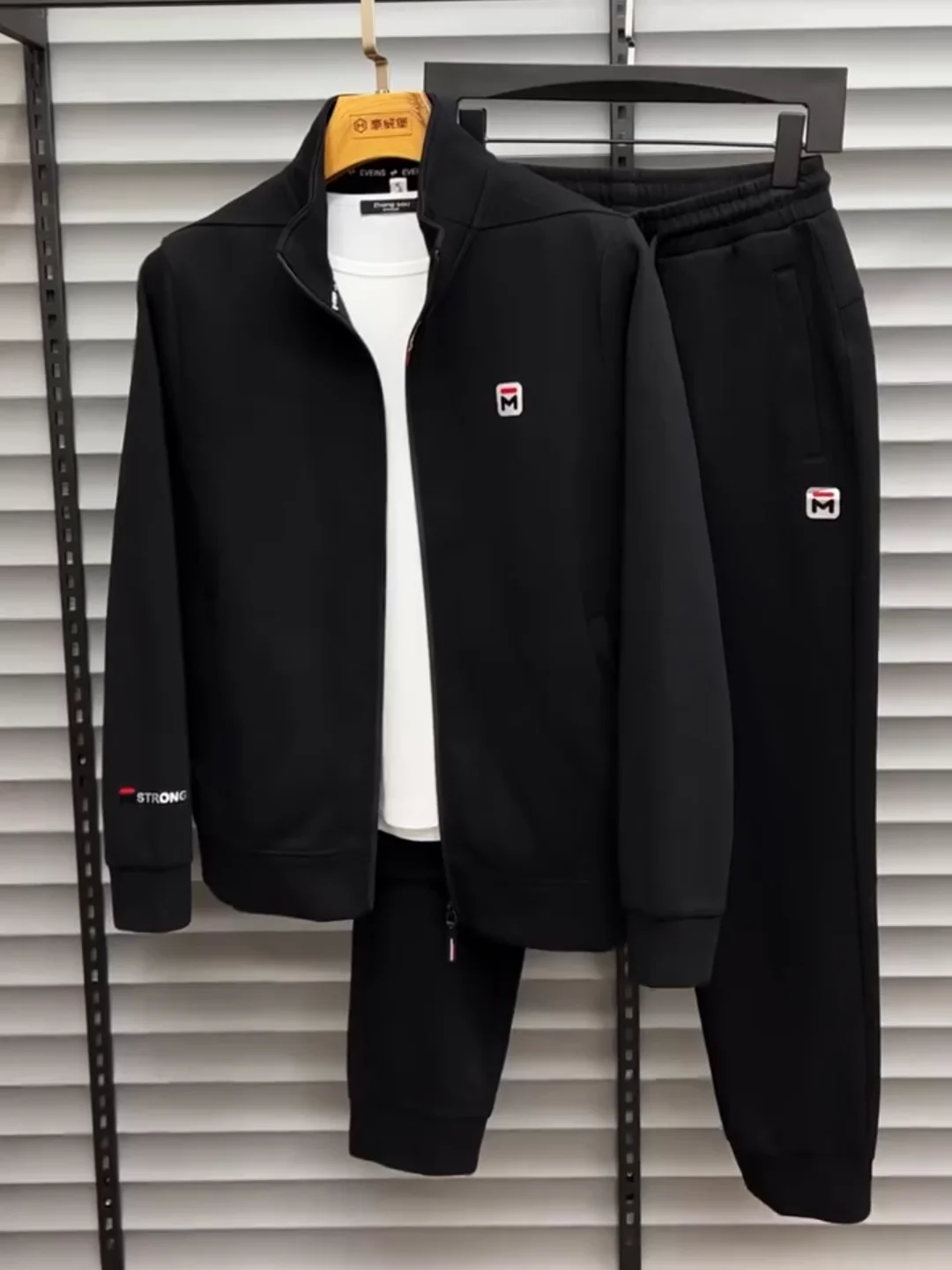 

Мужской повседневный комплект спортивной одежды, удобный, универсальный, модный, приталенный, из двух предметов, модный, осенне-зимний, Новое поступление, длинный свеч...