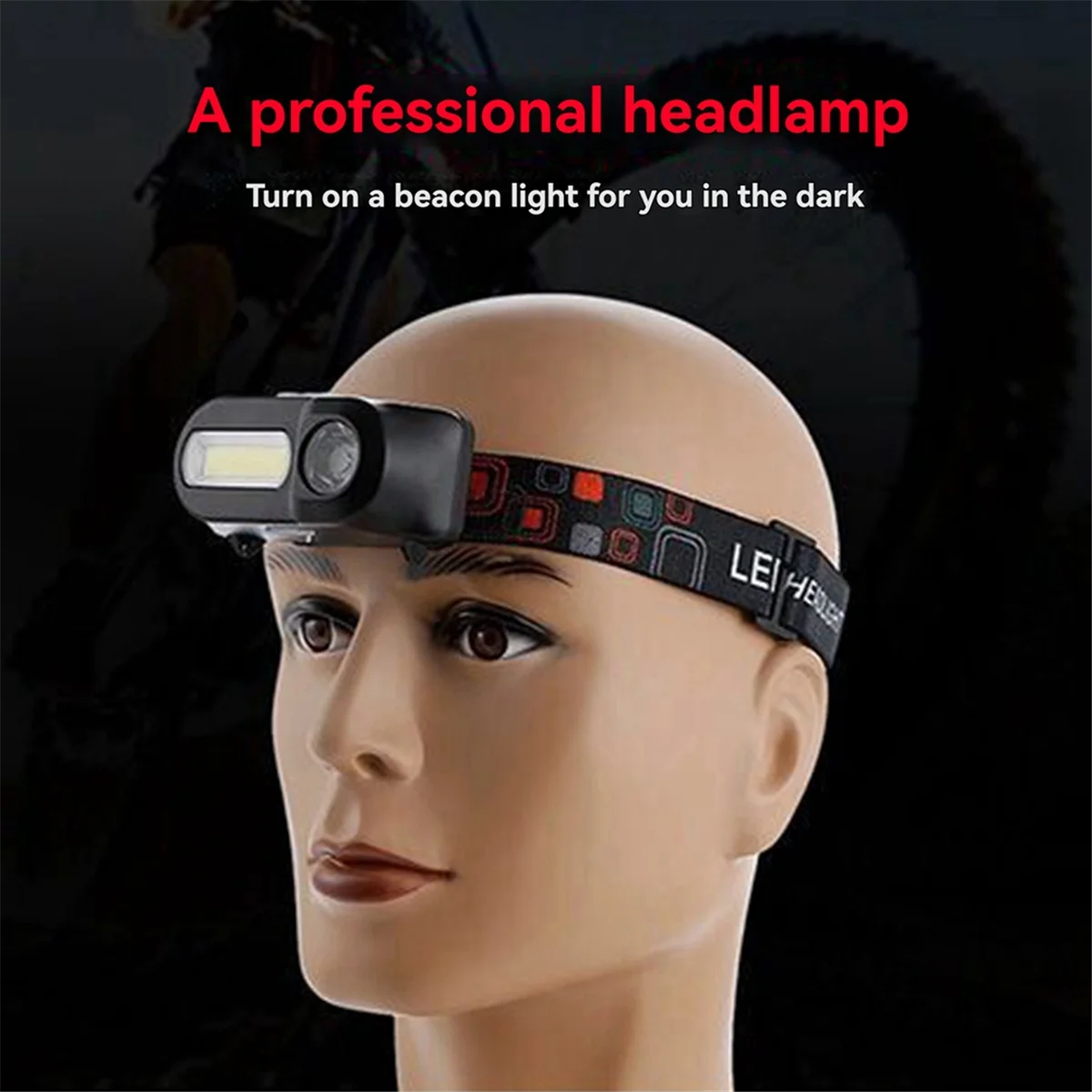 A71P LED المصباح مصباح يدوي محمول COB في الهواء الطلق مصباح الطوارئ التخييم المشي لمسافات طويلة ليلة مصباح الصيد